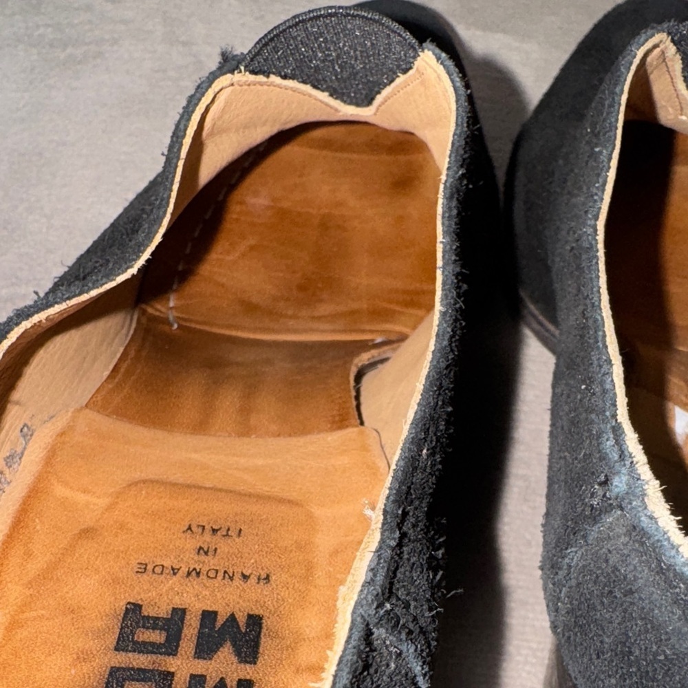 Moma Black Suede Heels - Picture 8 of 10